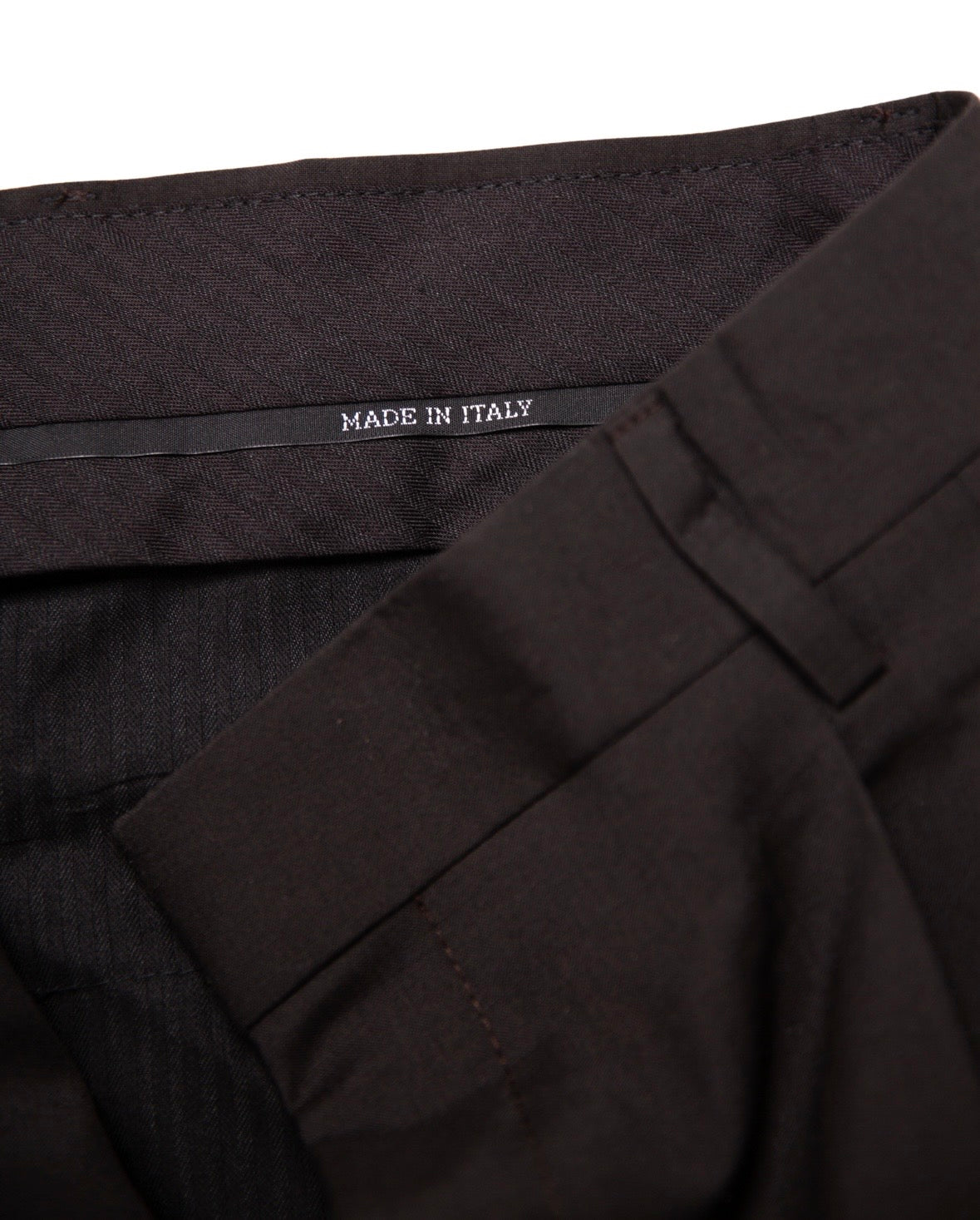 Stone fabric with 'MADE IN ITALY' label on a white background